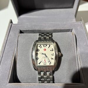 Michele mini Urban Watch with silver bracelet